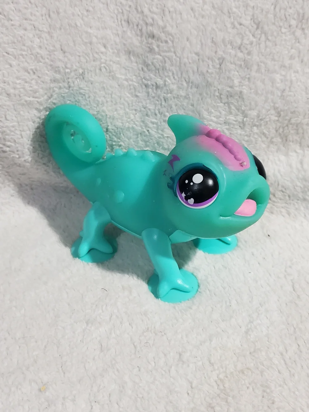 Teal & Pink Chameleon Play Figure - Kids Action Toy